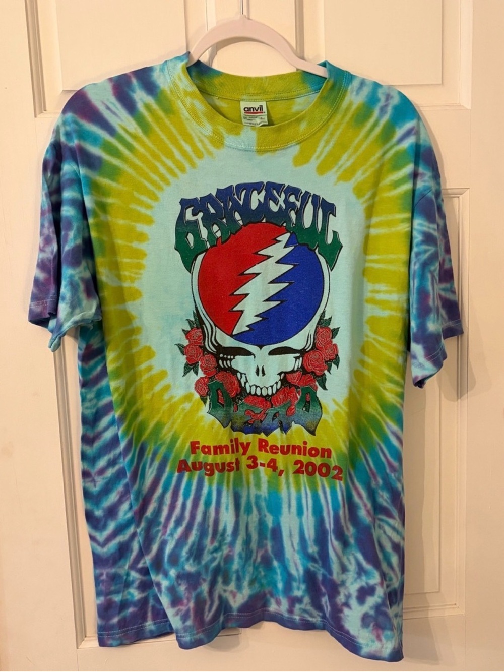 Vintage 2002 Grateful Dead Terrapin Station Family Reunion Tie Dye Shirt. Size L